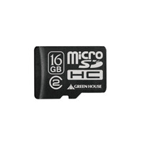 グリーンハウス、JIS防水設計でSDスピードClass2に対応する16GBのmicroSDHCカード 画像