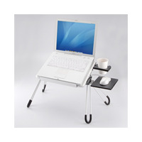 サンワサプライ、ノートPC向けのアルミ製折りたたみテーブル——実売4,980円 画像