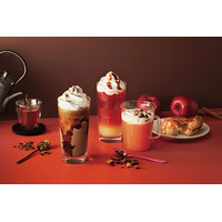 スタバ「ティー＆カフェ」に「マロンほうじ茶フラペチーノ」など秋の新商品登場 画像