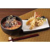 海老を味わい尽くす！天丼はま田、期間限定「海老そばと海老天盛りセット」販売 画像