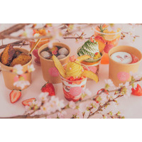 目黒川沿いの熟成蜜芋スイーツ専門カフェ、人気メニューの“目黒桜まつりスペシャル”を限定販売 画像