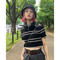剛力彩芽、ウエストちら見せ私服ファッション公開 画像