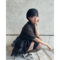 間もなく1st写真集発売のSTU48工藤理子、私服姿に反響「黒も似合う」「絶対領域も神」 画像