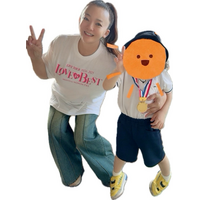 華原朋美、5歳愛息子の運動会での親子ショット「ドキドキ わくわくしながら息子の運動会に行ってきました」 画像