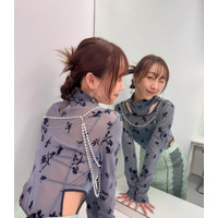 須田亜香里、スケスケ番組衣装に反響！ 後ろ姿はよりセクシーに 画像