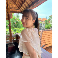 SKE48・鎌田菜月、1st写真集ピーアールのポニテ姿に「最強！」「似合う」の声 画像