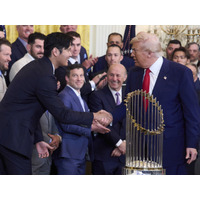大谷翔平とトランプ大統領の対面を韓国メディアも即報道！ドジャースがホワイトハウス表敬訪問 画像