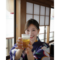 兒玉遥、美しい浴衣姿で乾杯！ 初の屋形船イベントで魅せた“夏先取り”オフショット 画像