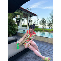 ちとせよしの、ベトナムロケオフショでミニ丈ワンピ姿披露！「一緒に旅行行っているみたい」 画像