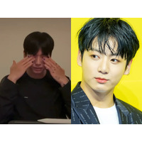 BTS・JUNG KOOK、ライブ配信中に涙を流す「ダメだよ、何やってるんだよ！」　話題の作品にハマった姿 画像