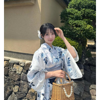 17歳の制コレ美女・百田汐里、今年初の浴衣姿を公開！京都・嵐山を満喫 画像