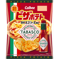 さわやかな酸味とピリッとした辛み「ピザポテト タバスコソース風味」18日より発売 画像