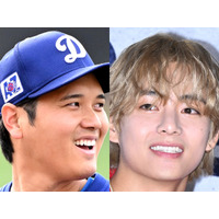 「オオタニの隣でも引けを取らない体格」BTS・Vと大谷翔平の対面に韓国メディア各社熱狂！「世紀の出会い」「史上最高の2SHOT」 画像