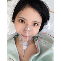 SKE48・北川愛乃、酸素マスクつけて手術完了を報告！「手術、無事に終わったよ！ヘトヘト」 画像