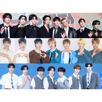 イケメンが大渋滞…Stray Kids×NEXZ×KickFlip、JYPボーイズグループの“仲良しSHOT”にファン熱狂【PHOTO】 画像