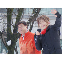 夢グループ石田重廣社長と保科有里、さっぽろ雪まつり会場に登場！「安い、安～い」実演で来場者歓喜 画像