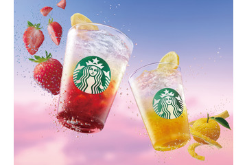 スターバックス、「チラックス ソーダ」ストロベリーが果肉増量して復活！ゆずシトラスも同時に再登場 画像