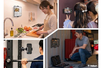 ハクバ、耐荷重30kgの磁石で固定するスマホ・タブレットホルダー発売 画像