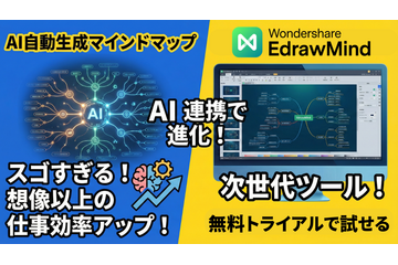 スゴすぎるマインドマップ作製ツール！AI連携で想像以上に仕事効率アップ 画像