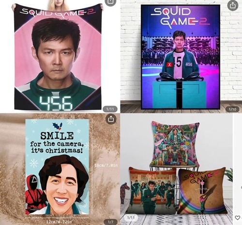 『イカゲーム』の違法グッズ