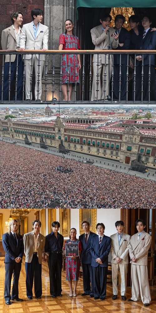 BTS、メキシコ大統領と面会　ソカロ広場は５万人の歓声 — image 5