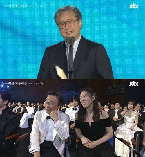 パク・チャヌク監督（上）、イ・ソンミンとヨム・ヘラン