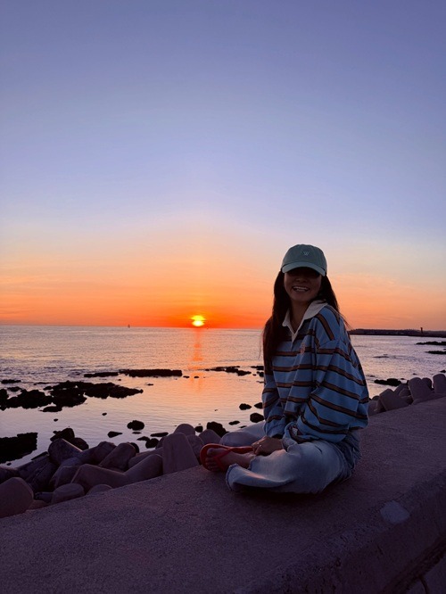 済州島の「狂おしいほど美しい夕焼け」
