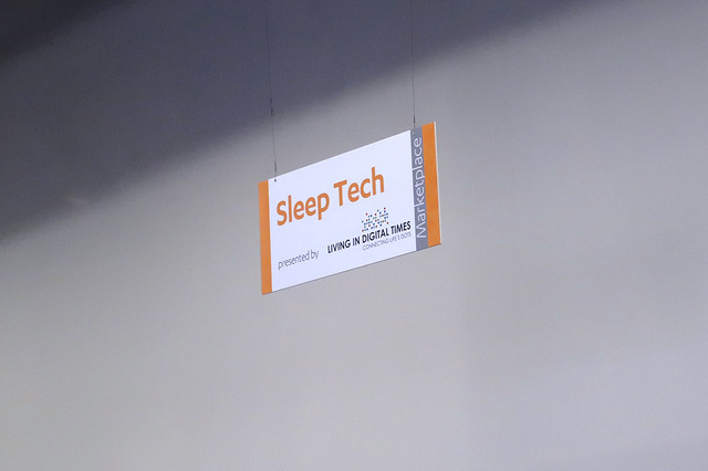今年から睡眠に関する製品を集めた「Sleep Tech」ゾーンができました