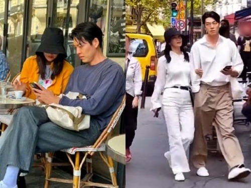シン・ミナ(左)とキム・ウビン