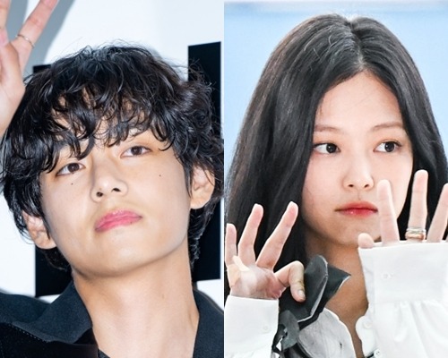 BTS・V(左)とBLACKPINK・ジェニー
