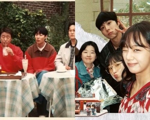 ヘリが撮った写真にはリュ・ジュンヨル(左)の姿も