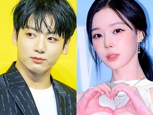 JUNG KOOK(左)とaespa・ウィンター