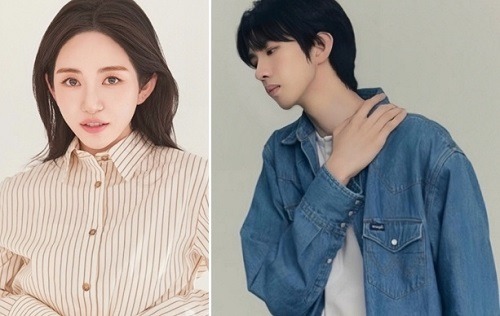 クォン・ミナ(左)とハ・ミンギ