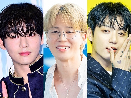 左からV、JIMIN、JUNG KOOK