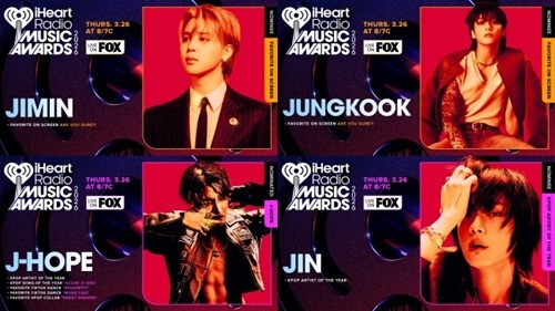 JIMIN、JUNG KOOK、J-HOPE、JIN