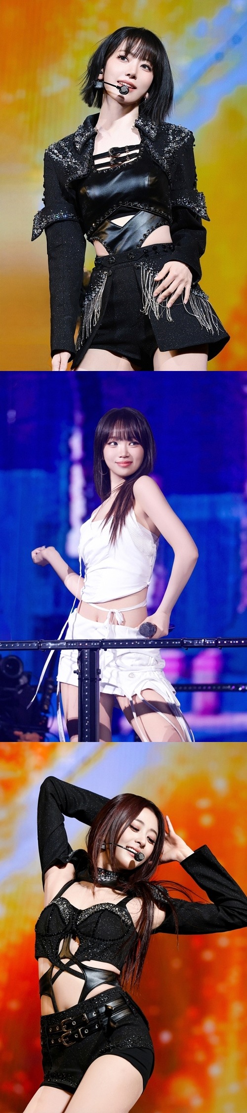 上から宮脇咲良、チェウォン、ユンジン