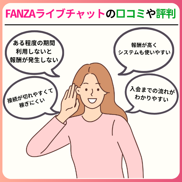2 1 - FANZAライブチャットの口コミや評判はどう？稼げるチャトレなのか調査