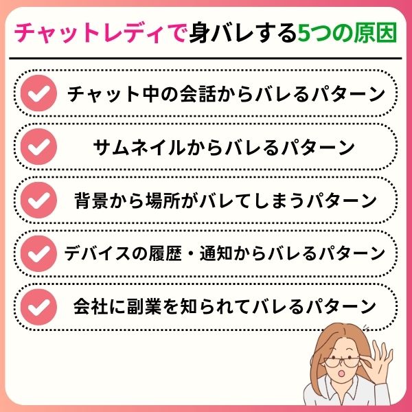 chatlady exposure of identity 02 - チャットレディの身バレは防げる！安全に稼ぐ対策を3つの観点から解説