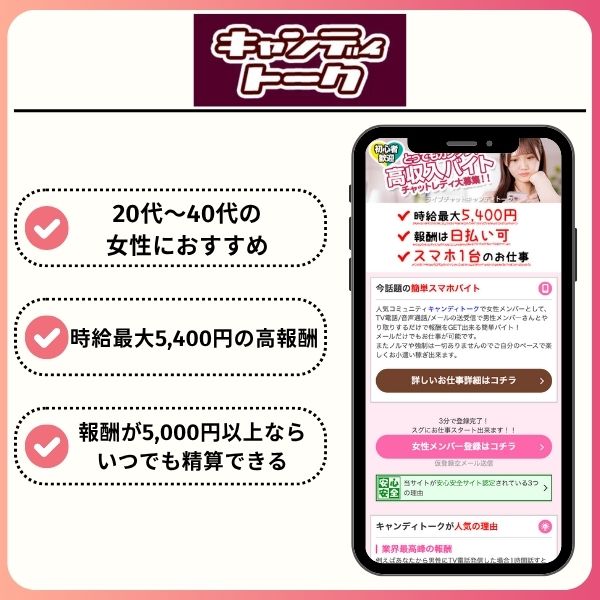 candy talk logo - メールレディのおすすめサイト17選！安全に稼げるところを厳選して紹介