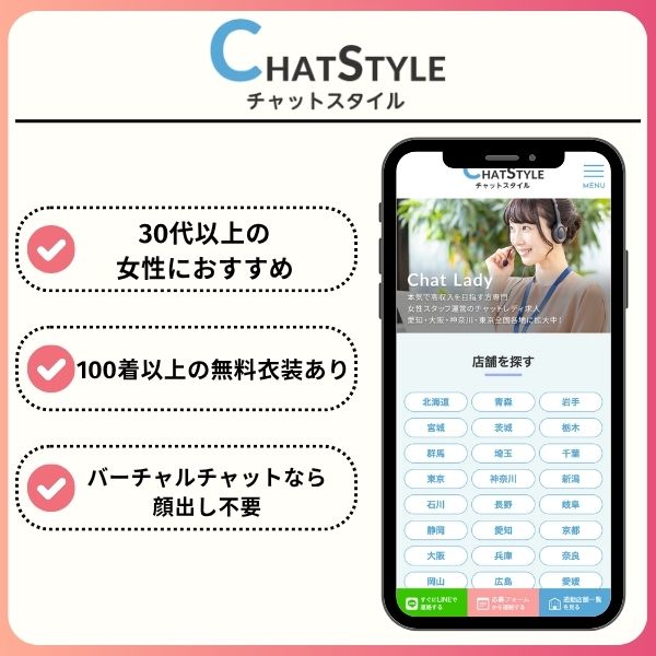 新宿のチャットレディ求人おすすめ11選!駅近でアクセス抜群な事務所を厳選して紹介 chatstyle logo - 新宿のチャットレディ求人おすすめ11選!駅近でアクセス抜群な事務所を厳選して紹介