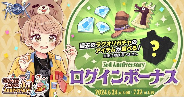 3rd Anniversary ログインボーナス