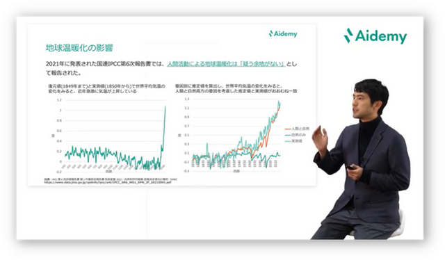 ▲Aidemy GX|法人向けの実際のコースの様子