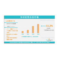 形状記憶合金市場分析（2025-2035）：規模、シェア、最新動向、主要企業、将来の成長、機会、需要予測