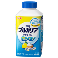 夏の暑さに！水分をしっかり吸収しキープ「明治ブルガリアのむヨーグルト 塩レモン」5月20日新発売