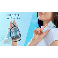BLUEFEEL、バッグに映える！たった10cm超小型＆15m/s強風「ミニ Z ポーチファン」Makuake開始
