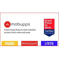Mobupps、イスラエル、中国、インドで「Great Place to Work（R）（働きがいのある会社）」認定を取得
