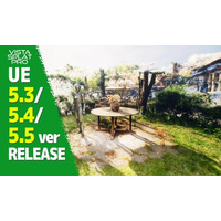 3D Gaussian SplattingデータをUnreal Engineで動的な影に対応した描画を可能にするプラグイン「Vista Splat Pro」が、UE5.3、5.4、5.5に対応