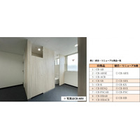 コマニー株式会社がトイレブース9商品を統合し、6商品にリニューアル。6月2日より販売開始　～パネル色が全面に際立つデザインへ変更、エッジや笠木を塗装可能な商品も用意～