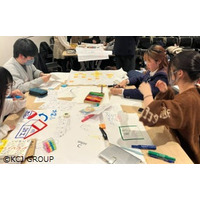 高校生が探究×対話で未来の生き方を考える。2050年の社会と自分自身を一枚絵で表現。