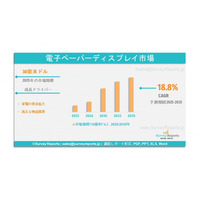 電子ペーパーディスプレイ市場：グローバル調査レポート、需要、規模、開発、メーカーシェア、成長、動向、見通し（2025年～2035年）